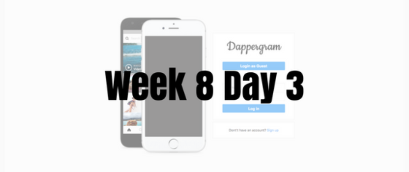 Week 8 Day 3 – Error woes