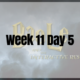 Week 11 Day 5 – Progress!