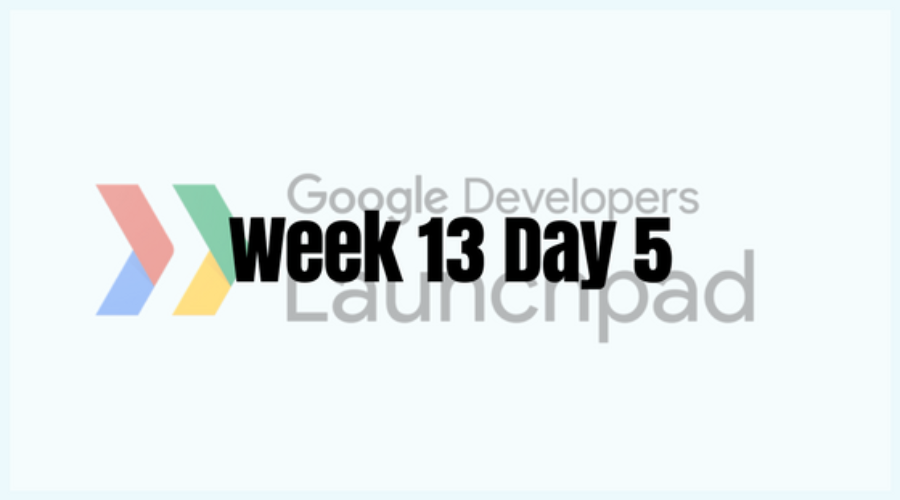 Week 13 Day 5 – Google Co-Working Meetup